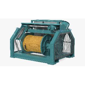 Marine Mooring Winch Rigged 3D